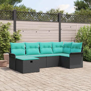 Set Divano da Giardino con cuscino 6 pcs Poly Rattan 3360217