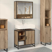 Mobile da Bagno con porta Rovere artigianale 65 x 33 x 60 cm 883635