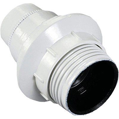 PORTALAMPADA CAMICIA LISCIA + GHIERA ELECTRALINE - TERMOPLASTICO BIANCO E14 M10X1- 6 pezzi