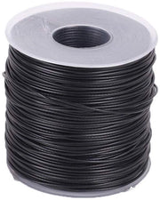 Cavo in acciaio inossidabile 2 mm - 100 m - Nero - Resistenze elevate - Corrosione resistente - Adatto per linee da bucato e sostegni per alberi da frutto