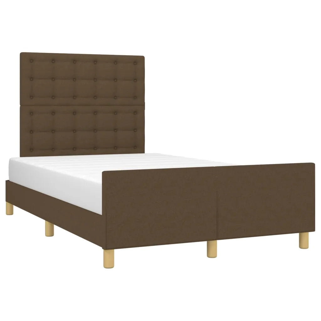 Giroletto senza Materasso Marrone Scuro 120x200 cm Tessuto 3125368