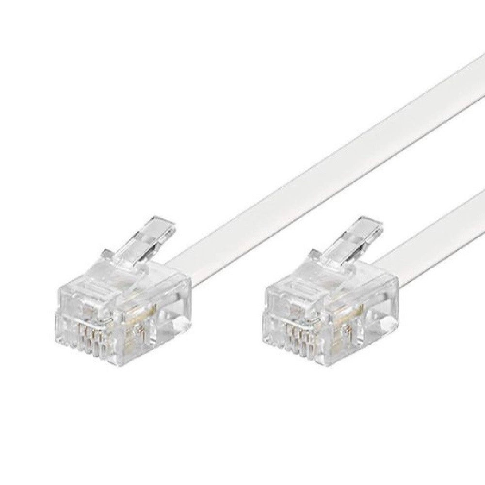 Trade Shop - Cavo Telefonico Adsl Rj11 Collegamento Telefonico Modem 20mbps 1.8 Mt Rj11-1.8m -