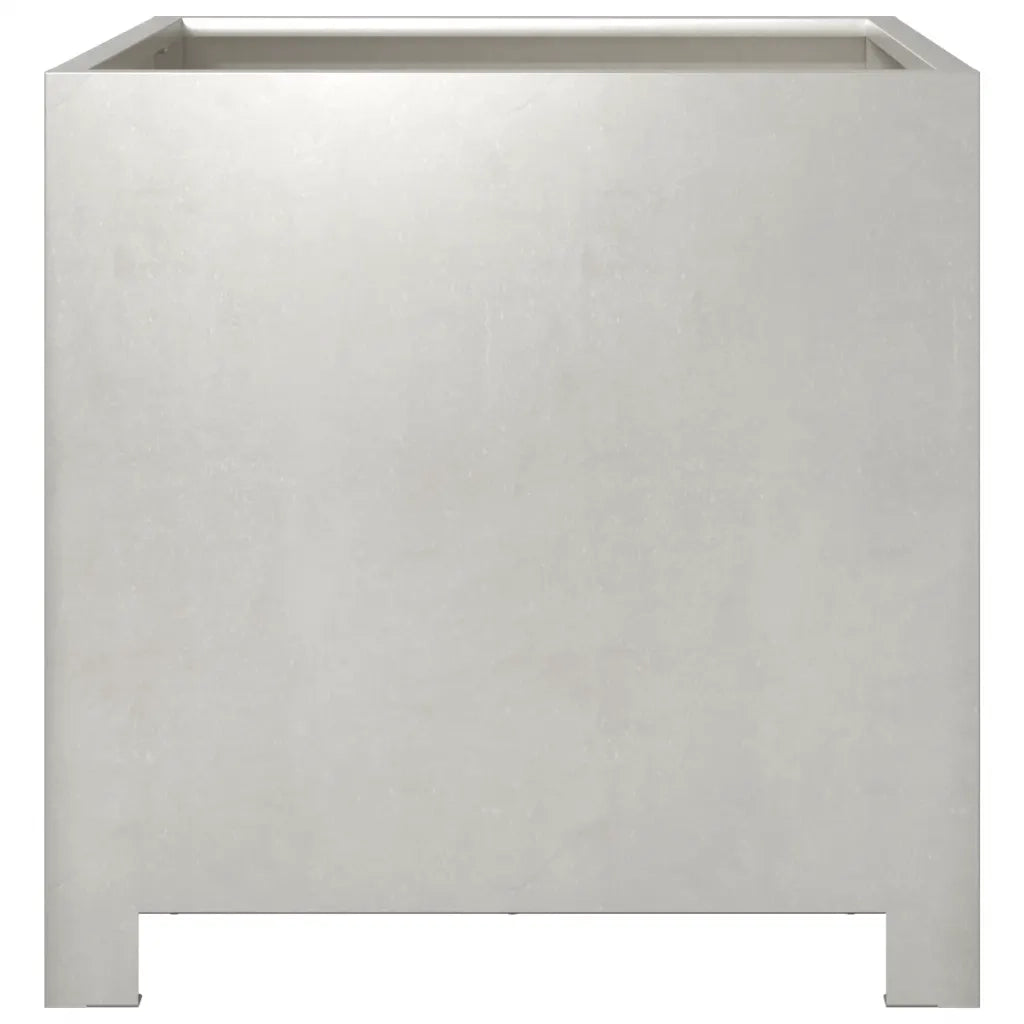 2 pz Fioriere | Cassetta per fiori | Vaso da Giardino 40x40x40 cm in Acciaio Inox