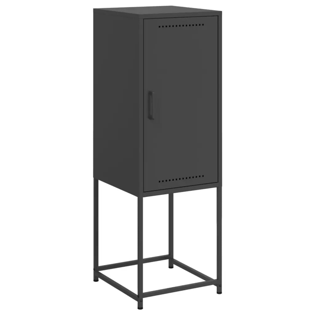 Credenza | Madia | Buffet da pranzo | Armadio da pranzo Nera 36x39x107 cm in Acciaio