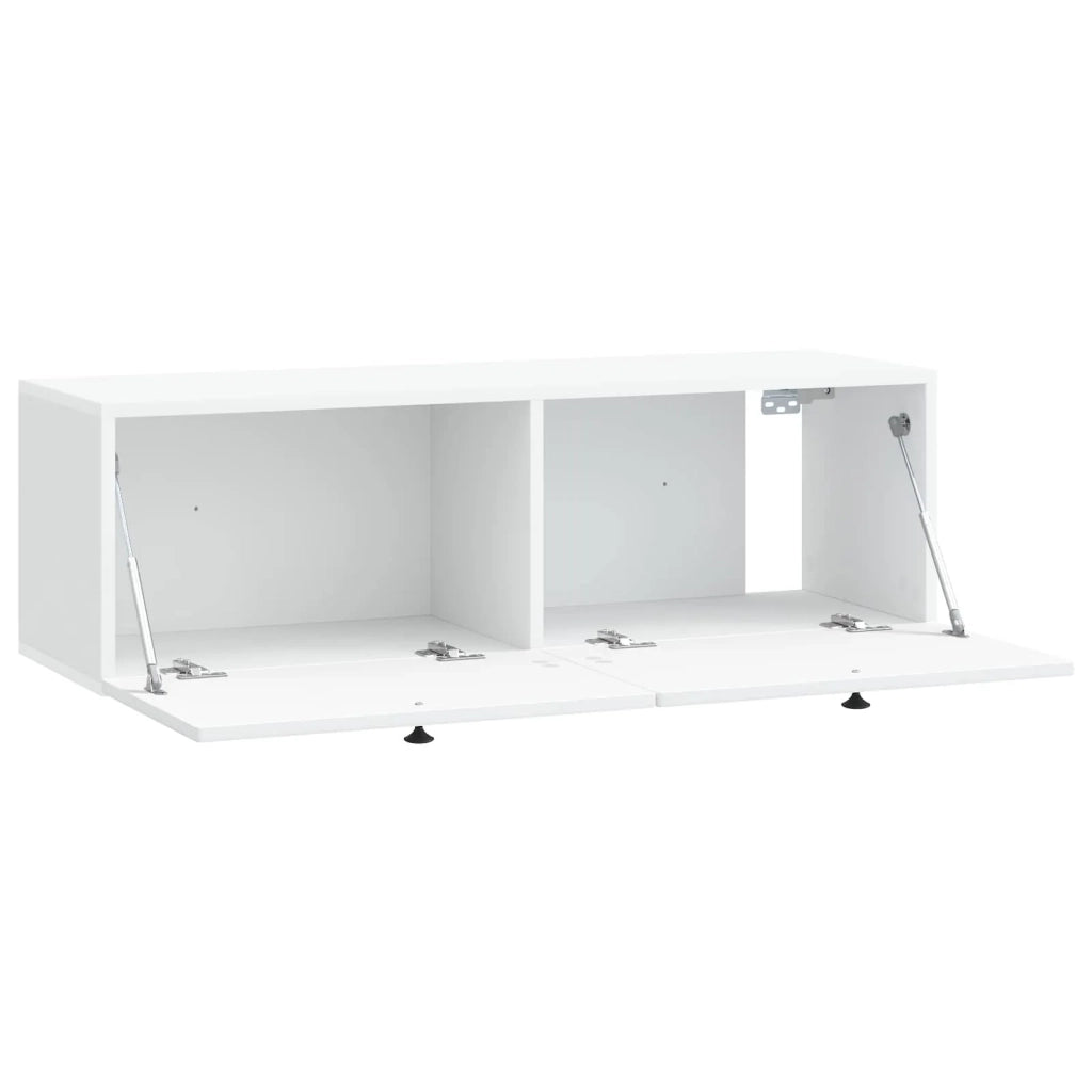 Mobile Porta TV da Muro-Credenza per TV sospesa Bianco 98 x 31 x 30 cm 605062
