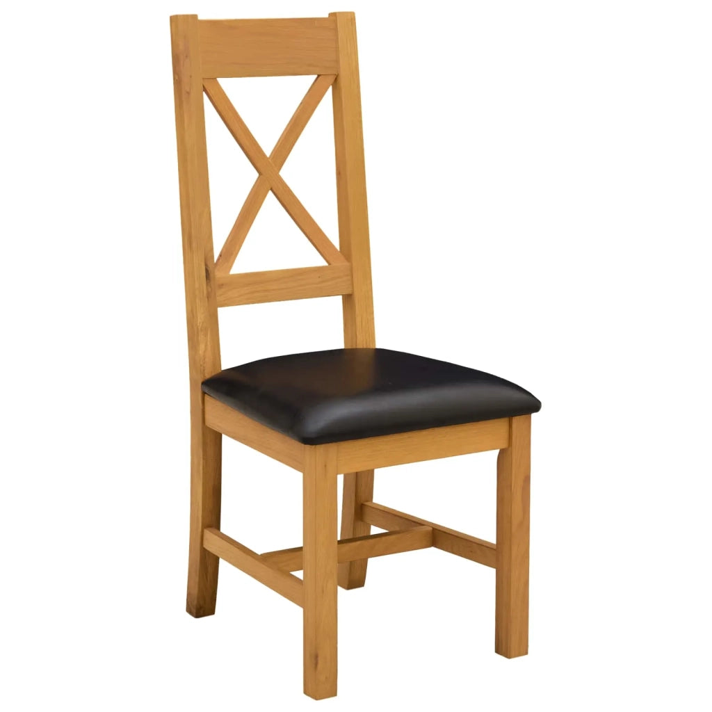 Set da pranzo 5 pz Nero Legno di Quercia Massello 3430292