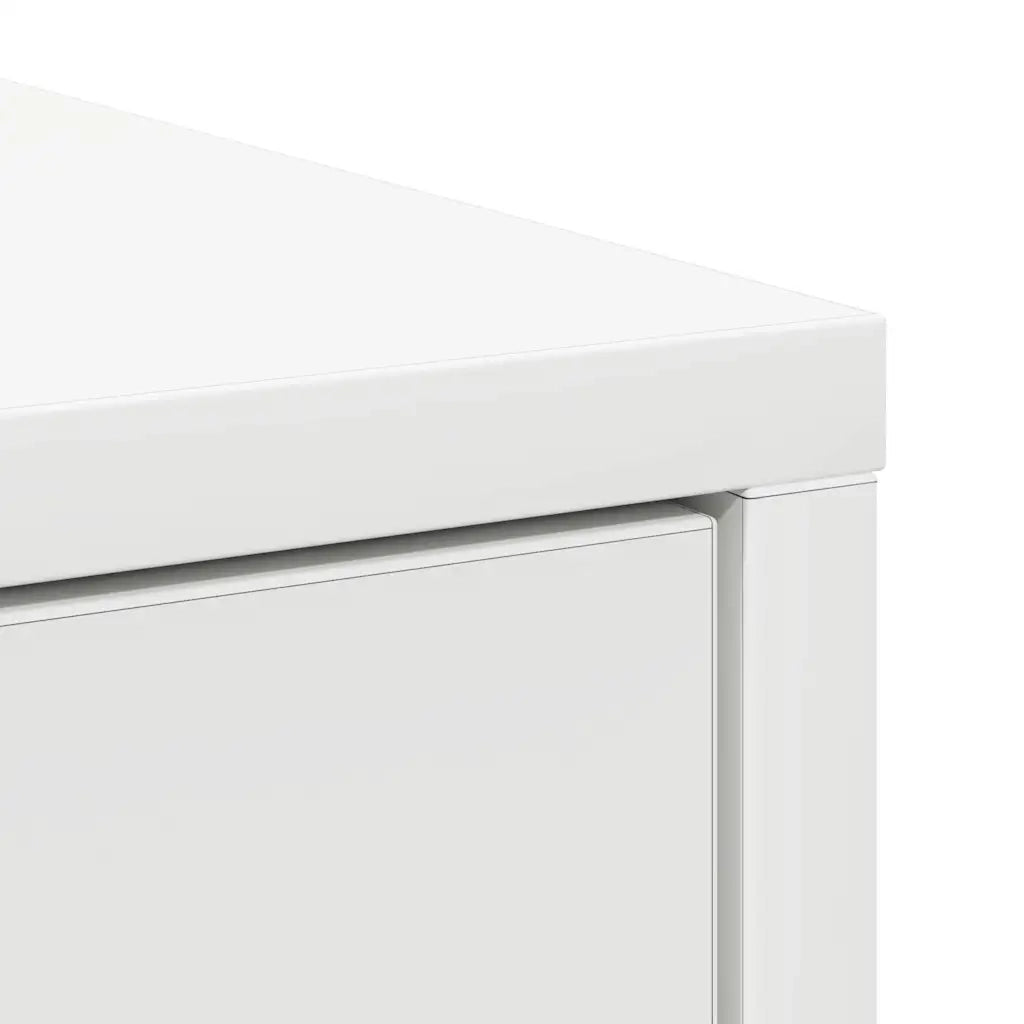Credenza con Cassetto-Buffet-Armadio da cucina Bianco 80x34x76 cm in Legno Multistrato