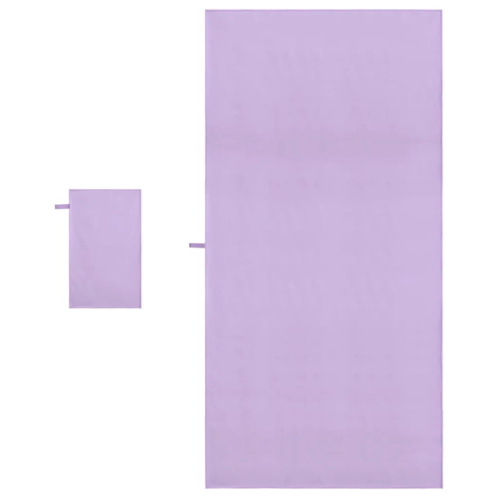 Set di Asciugamani Sportivi 2 pcs Viola Tessuto 42011497