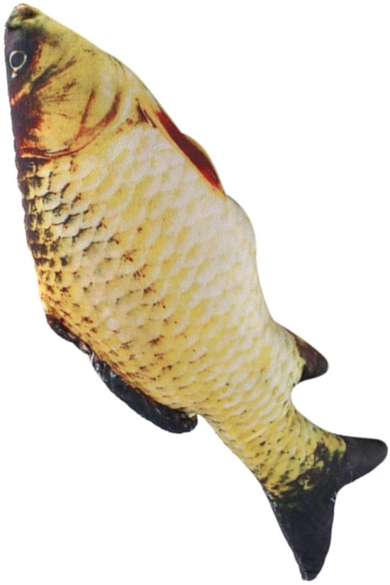 Oversized 3D Pesciolino a Forma di Carpa - Cuscino Plush - Cuscino Decorativo - 40 cm - Comodo - Rilassante - Cuscino Decorativo