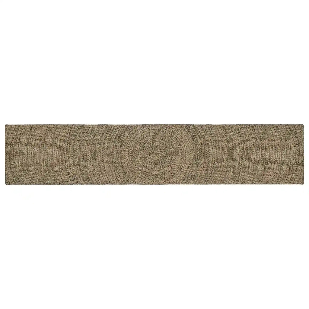 Tappeto Naturale e Nero 60 x 400 cm Juta 42010617