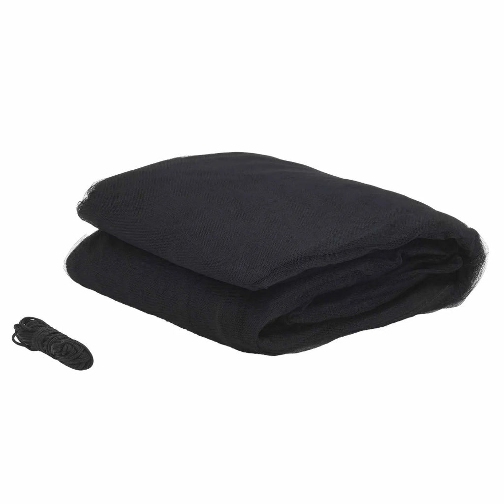 Zanzariera per letto 156 maglia 3 pcs Nero Poliestere 42033576