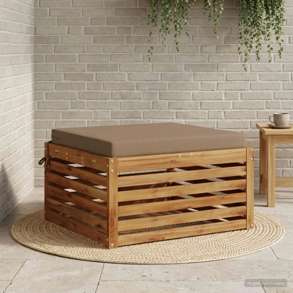 Cuscino per Sedia in Unico Pezzo SOEST 100% Poliestere Tortora 944705