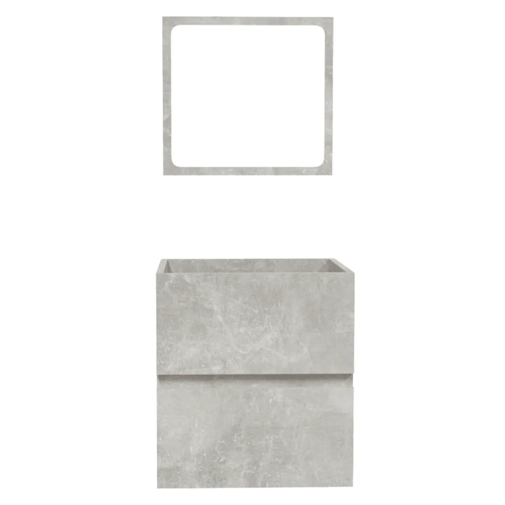 Mobile da Bagno con Specchio-Armadietto a Specchio da Bagno Grigio Cemento Legno Multistrato 426896
