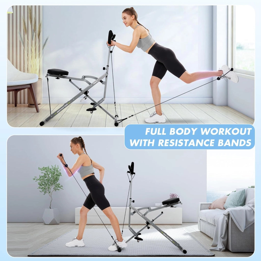 Bicicletta Rowing Fitness ¨C Minimal ¨C Grigio, Pieghevole, Carico Max 158 kg