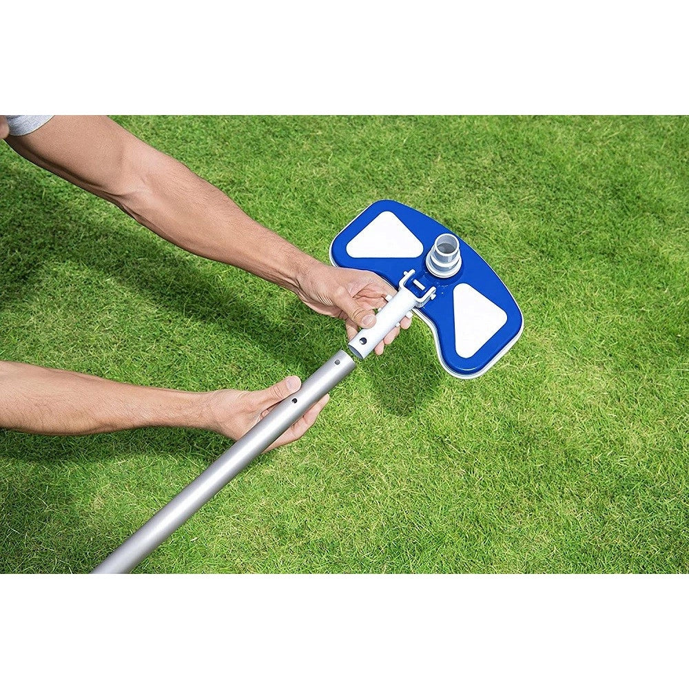 Trade Shop - Testa Aspiratore Spazzole Per Pulizia Fondo Piscine Per Aste Telescopiche Da ø30mm 58282 -