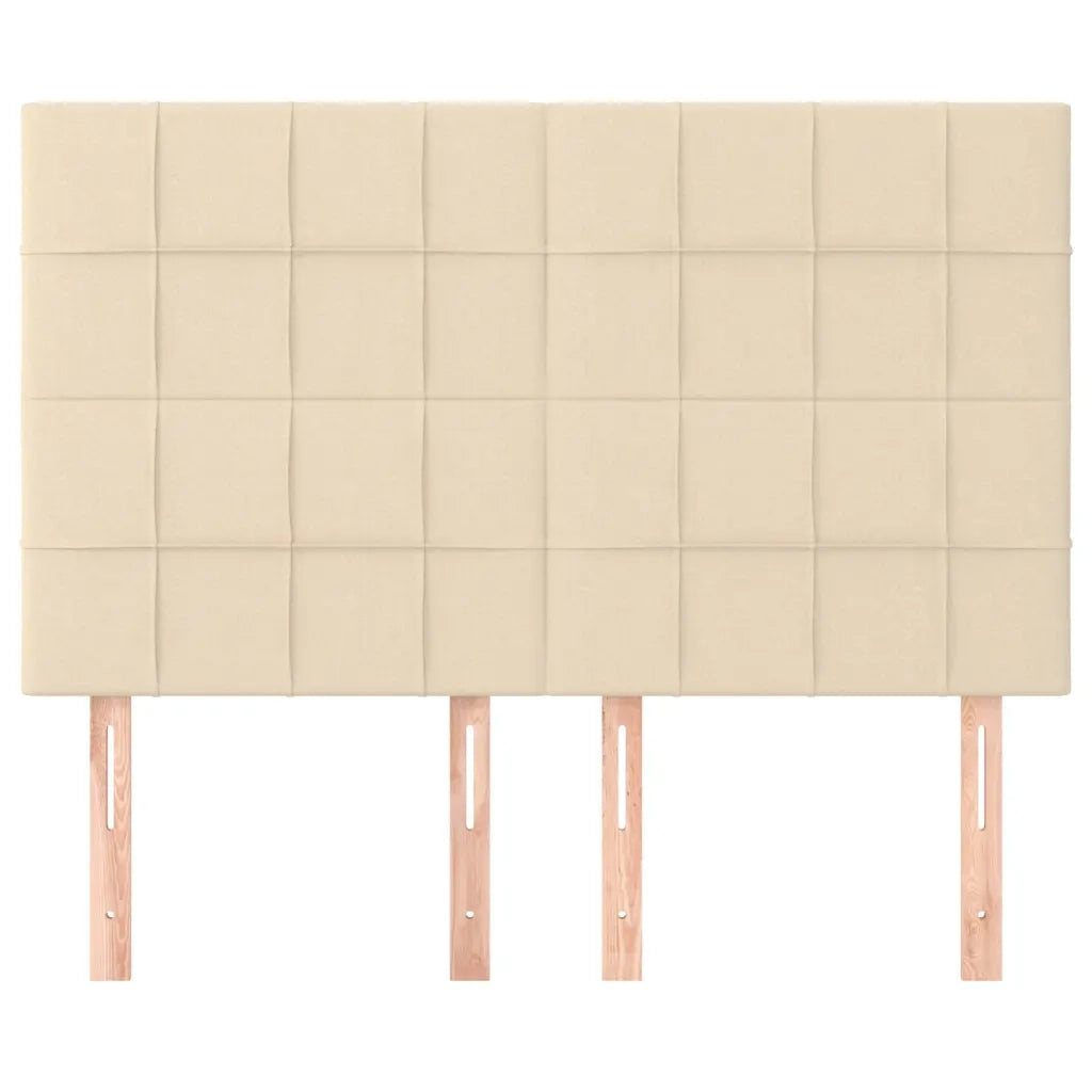 Testiera | Testata Crema 144x5x118/128 cm Tessuto