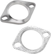 Flessi di Scarico Universali - 2 Pezzi - Acciaio Inossidabile - Set di Avvistamento - Alta Resistenza al Calore - Migliorato il Comfort di Guida - Connettore di Scarico