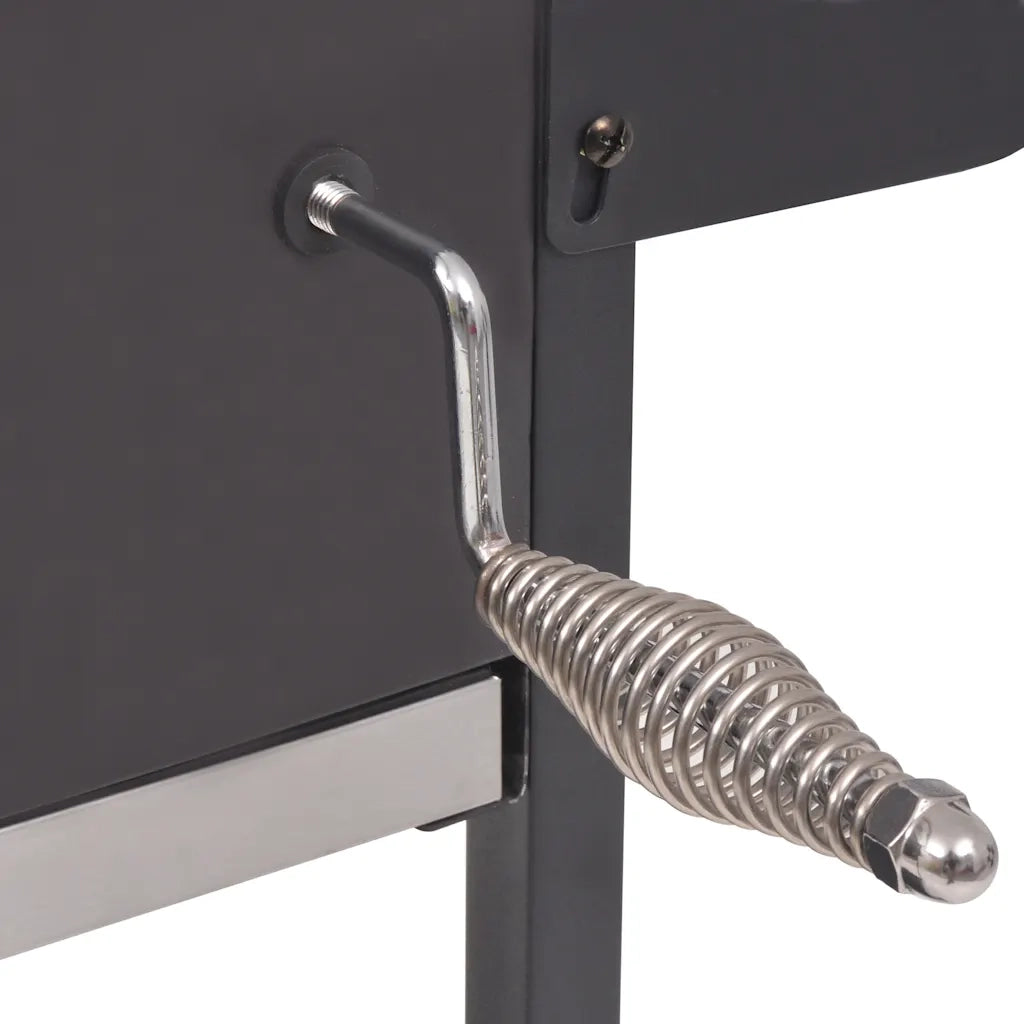Barbecue a Carbonella con Ripiano Inferiore Nero 43048