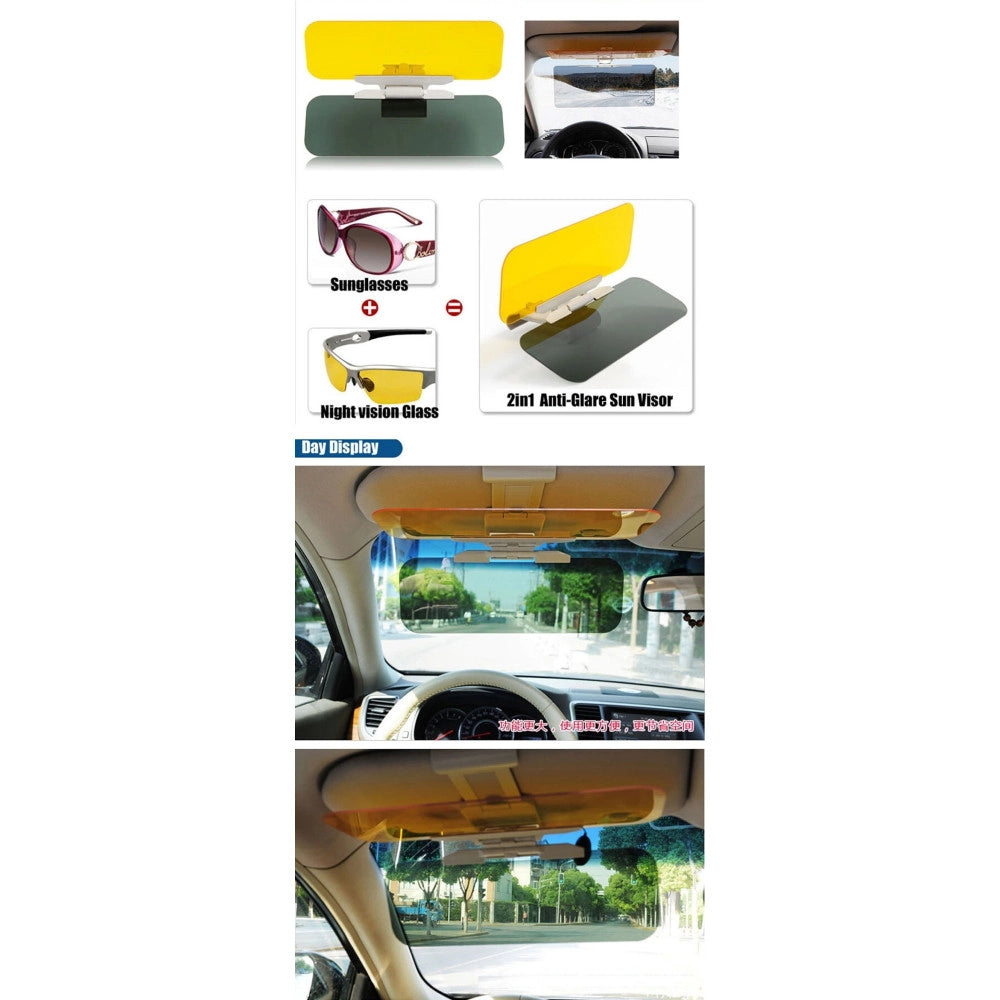 Trade Shop - Parasole Pannello Antiriflesso Antiabbaglianti Auto Camper Giorno E Notte -