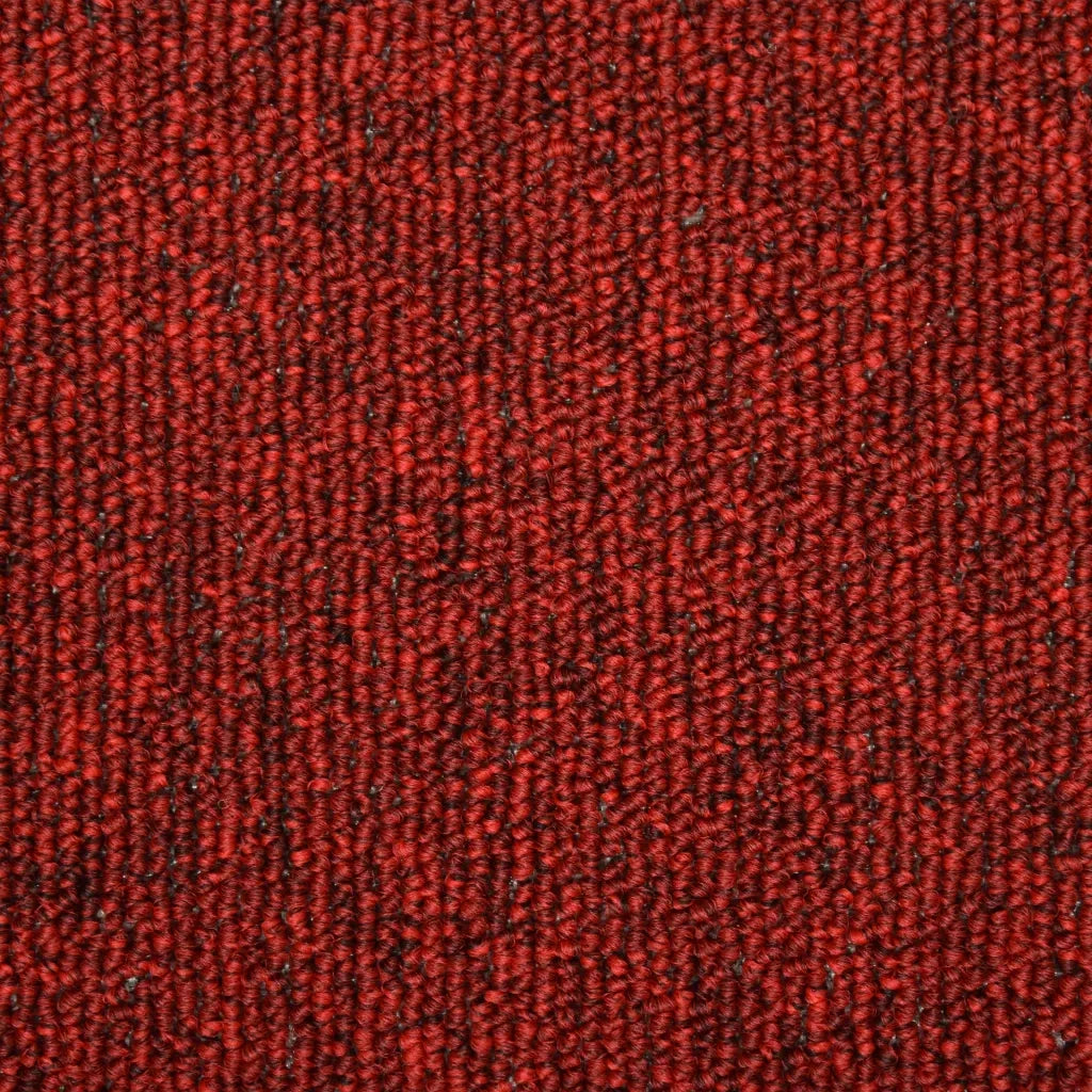 Tappetini per scale 15 pz 65x21x4 cm Rossi rettangolare 134572