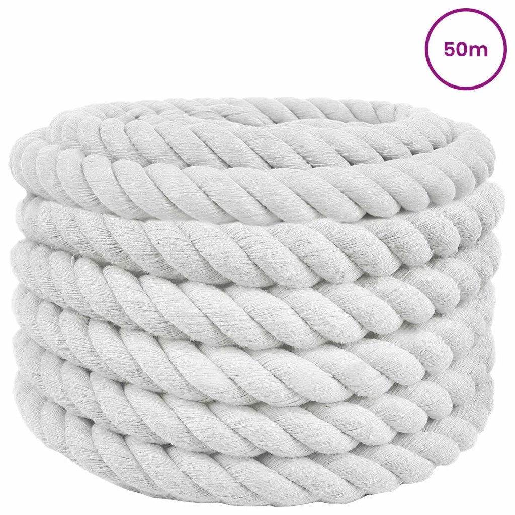 Corda Bianco 3 x 3 x 5000 cm Cotone 42011880