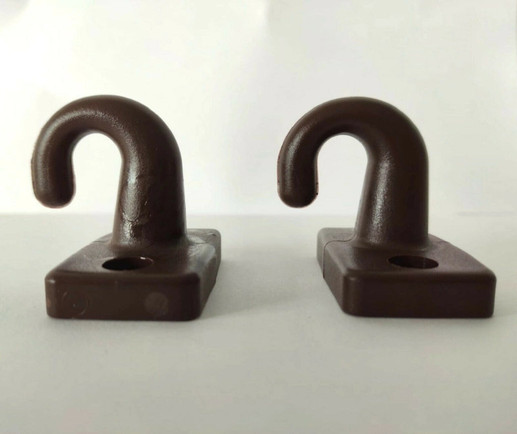 Braccetti per Tende da Sole in Alluminio 50 cm Coppia Kit con Ganci Vari Colori