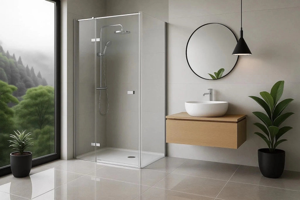 Cabina Doccia Rea Atlas 80x100 Chrome sinistra
