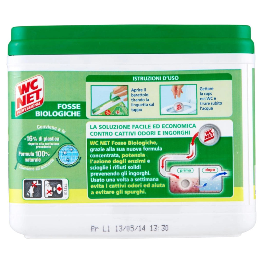 WC NET FOSSE BIOLOGICHE PASTIGLIE 300 GR 12 CAPS IN OGNI CONFEZIONE