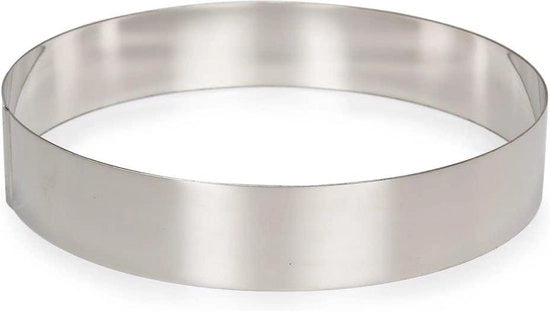 Anello da torta da 24 cm con rivestimento antiscivolo - Ideale per la cottura di torte