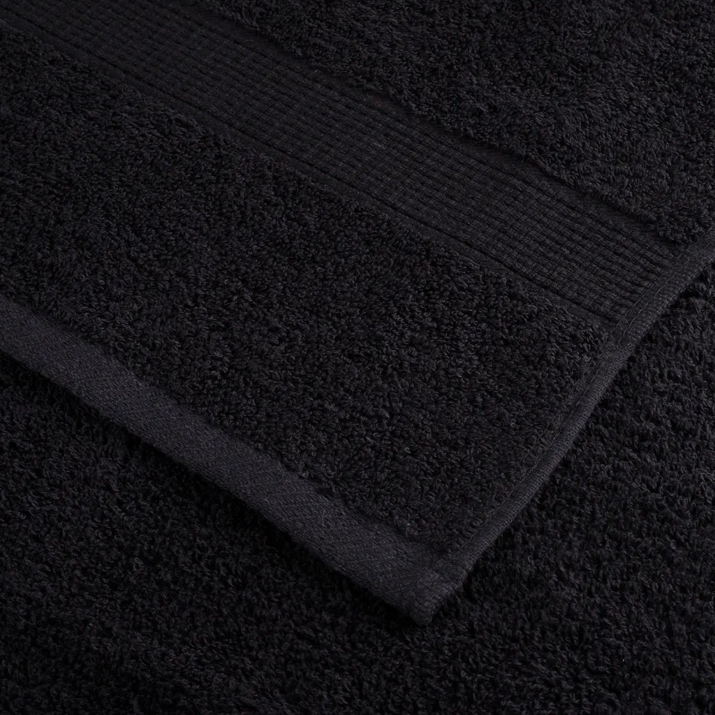 Asciugamani da Doccia SOLUND 4 pz | Teli per bagno Neri 70x140 cm 600 g/m2