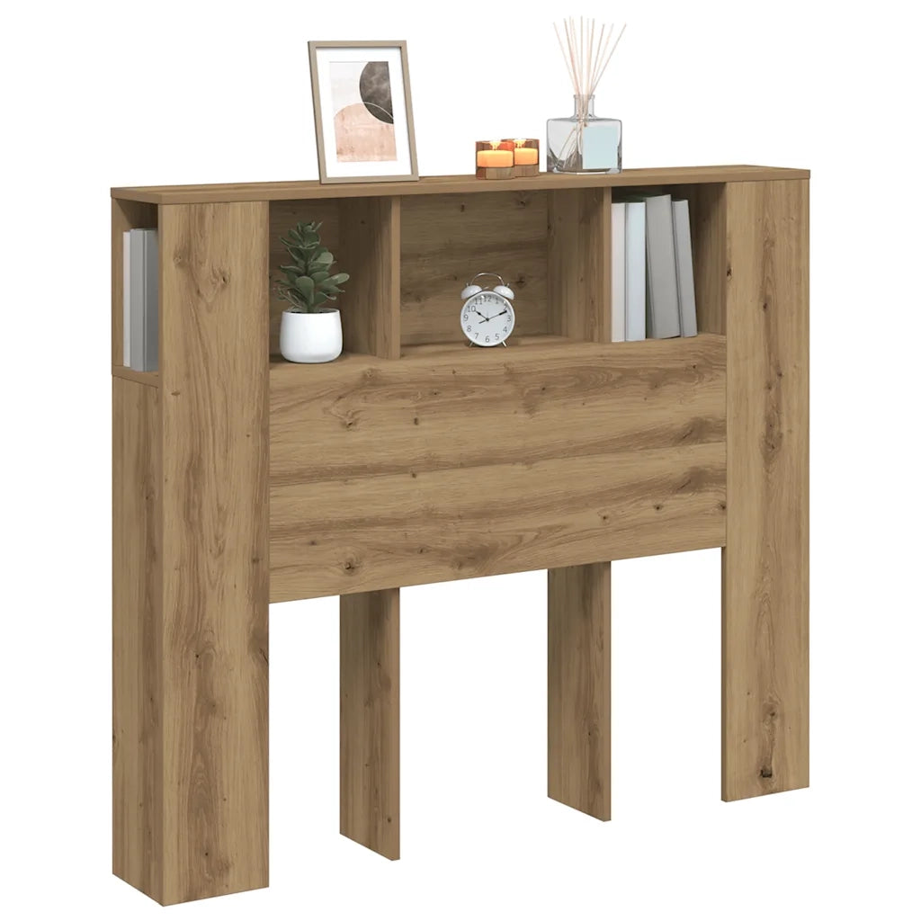 Testiera | Testata con Contenitore Artigianale 120x19x104,5cm Multistrato