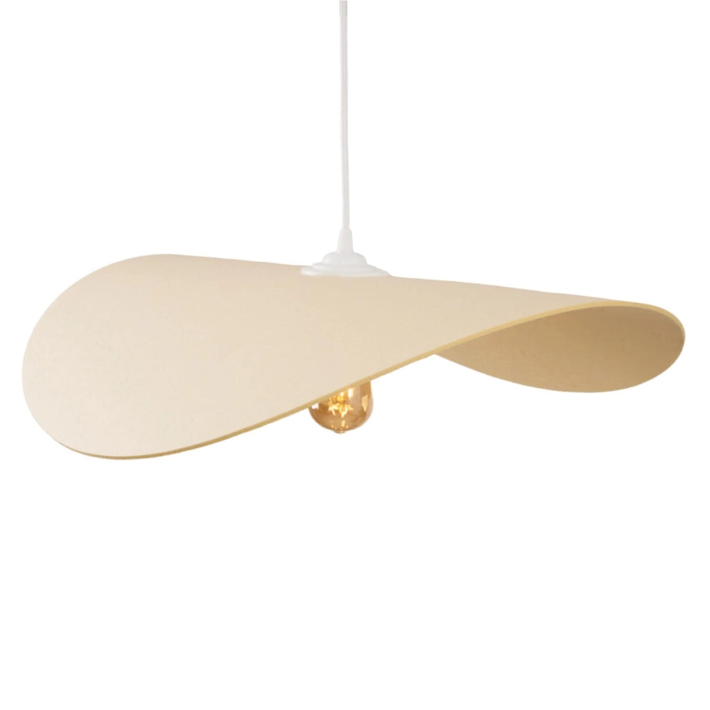 Lampada sospensione Maxlight PAN feltro crema Ø60 E27