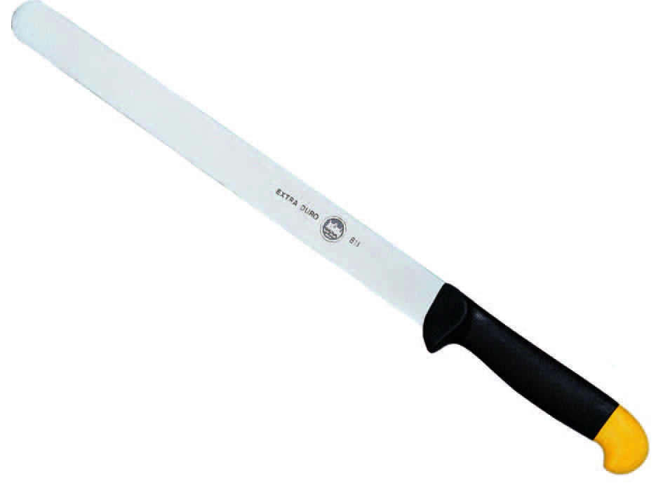 COLTELLO LARGO PER PROSCIUTTO- - cm.26 - 1 blister DUEBUOI