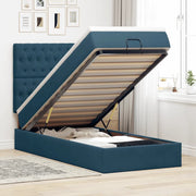 Struttura Letto Pouf con Materassi 100x200 cm Velluto 3313527