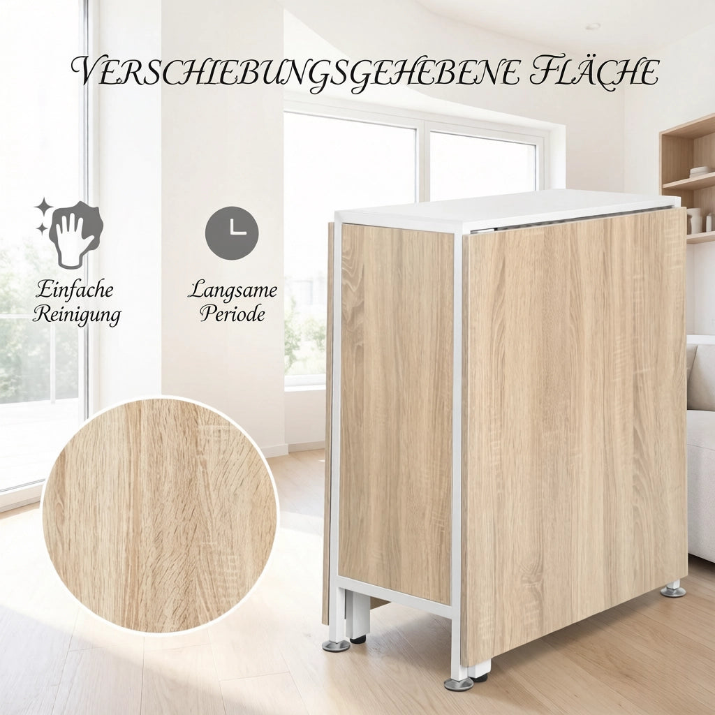 Tavolo allungabile versatile, tavolo da pranzo pieghevole moderno, tavolo da pranzo allungabile con vano portaoggetti (solo con 1 tavolo da pranzo)
