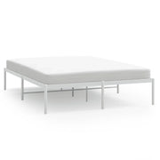 Letto matrimoniale | Letto per adulti | Giroletto in Metallo Bianco 140x200 cm