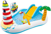 Centro di gioco per bambini con piscina gonfiabile e gioco da pesca