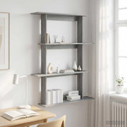 Scaffale da parete Sonoma grigio 100 x 20 x 126 cm 8012065