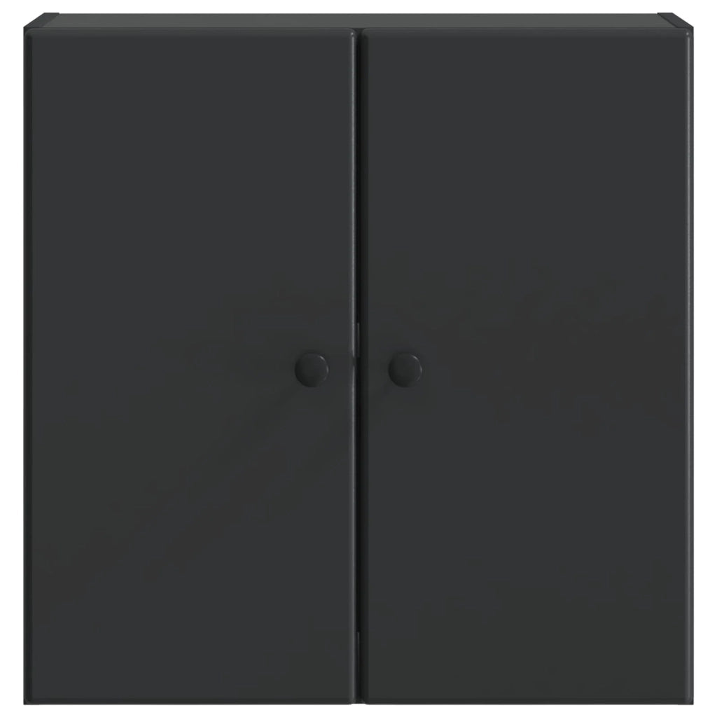 Armadietto a Muro | Mobiletto a muro Nero 59 x 31 x 60 cm Legno ingegnerizzato