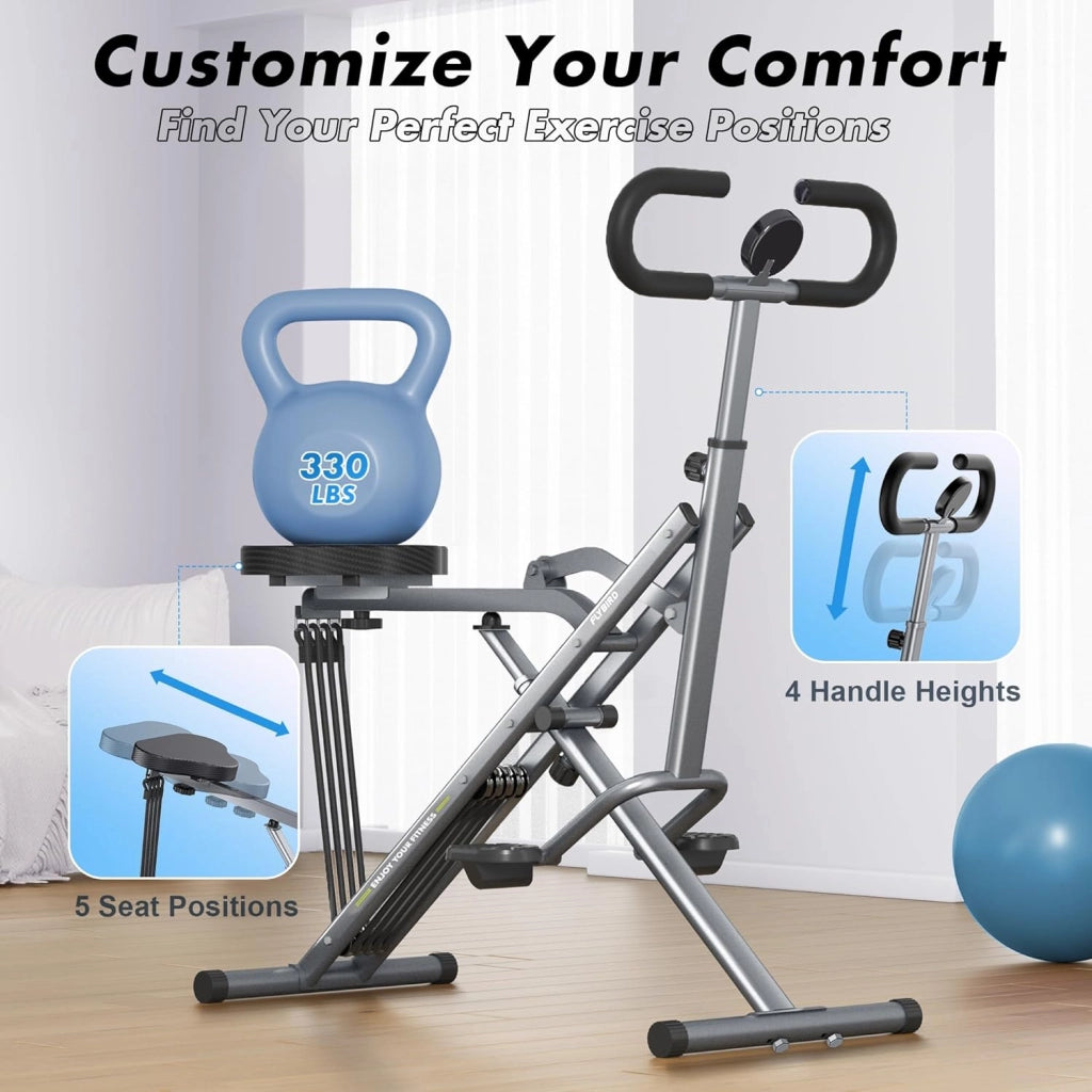Bicicletta Rowing Fitness ¨C Minimal ¨C Grigio, Pieghevole, Carico Max 158 kg