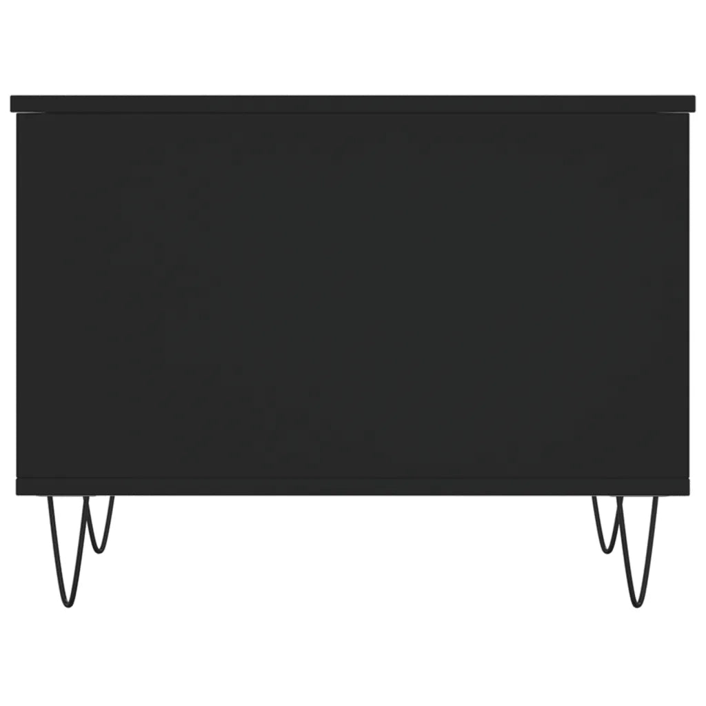 Tavolino da Salotto Nero 60x44,5x45 cm in Legno Multistrato 830949