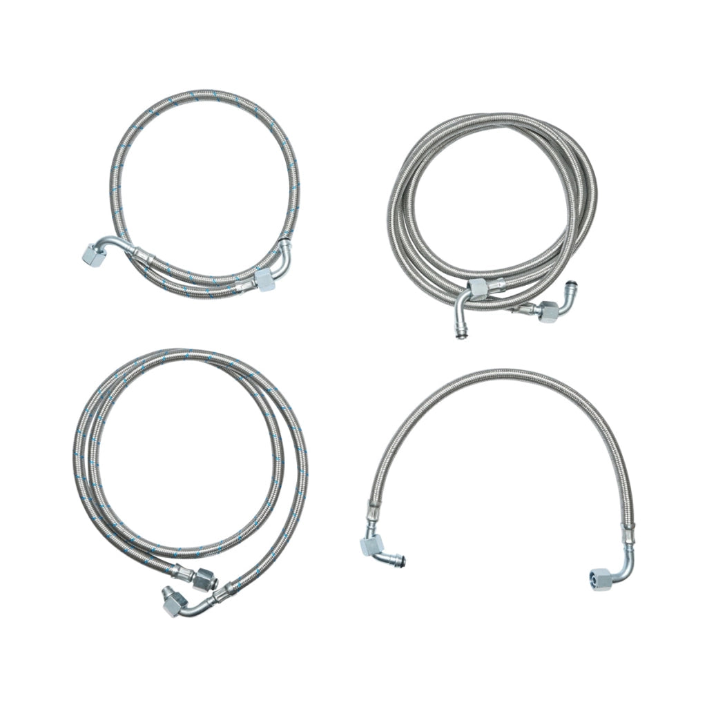 Set di 4 tubi flessibili idraulici per verricello per trattore forestale con lunghezza di 500/800/1300/1800 mm