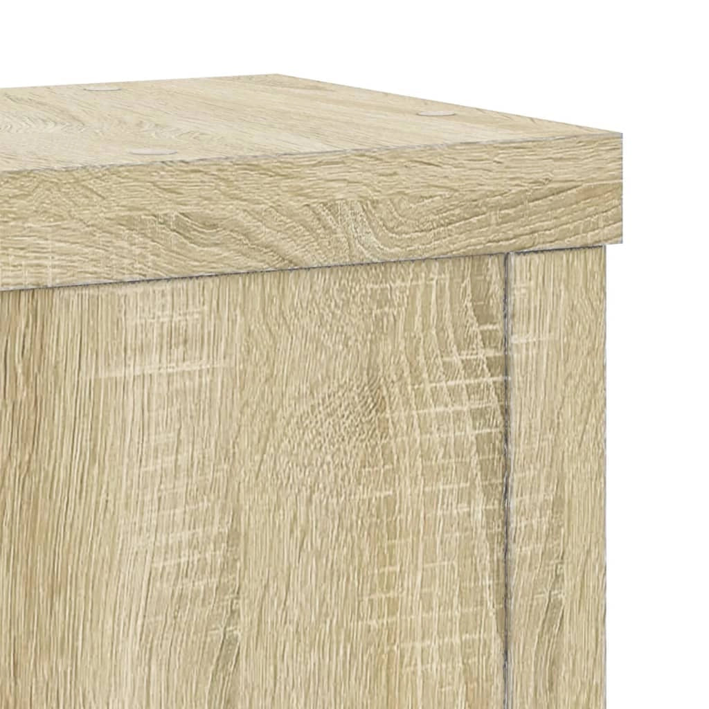 Portavasi mobili per fiori set da 2 legno ingegnerizzato Sonoma marrone 02_0045347