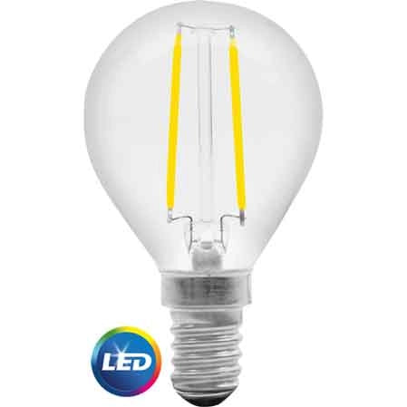 LAMPADA LED A FILAMENTO MOD.'SFERA' E14 4W - 400Lm - 2700K