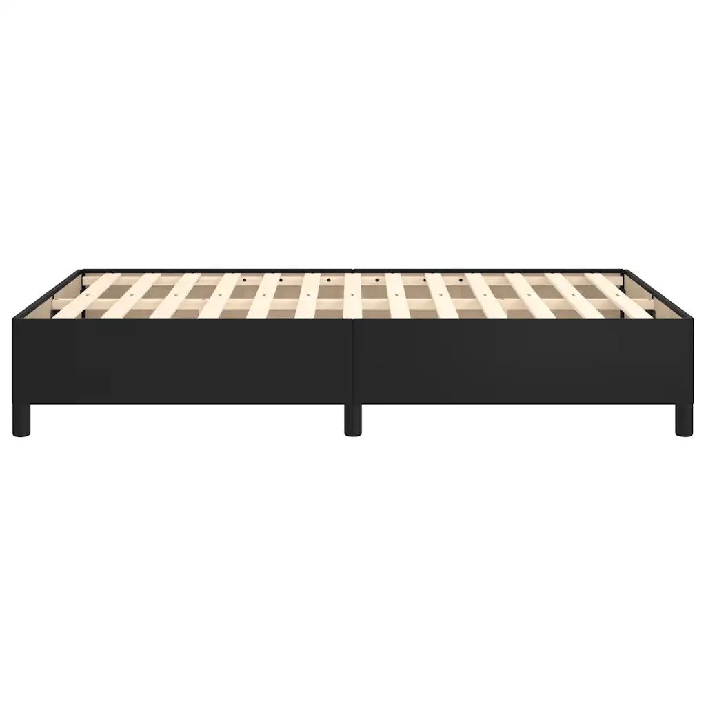 Giroletto senza Materasso-Struttura Letto Nero 120x190 cm Similpelle 242439