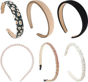 Set di cinture per capelli per donna con pietre di vetro - cinture per capelli con fiori - cinture per capelli eleganti con madonna - cinture per capelli comode per donna con larghezza 6 cm.
