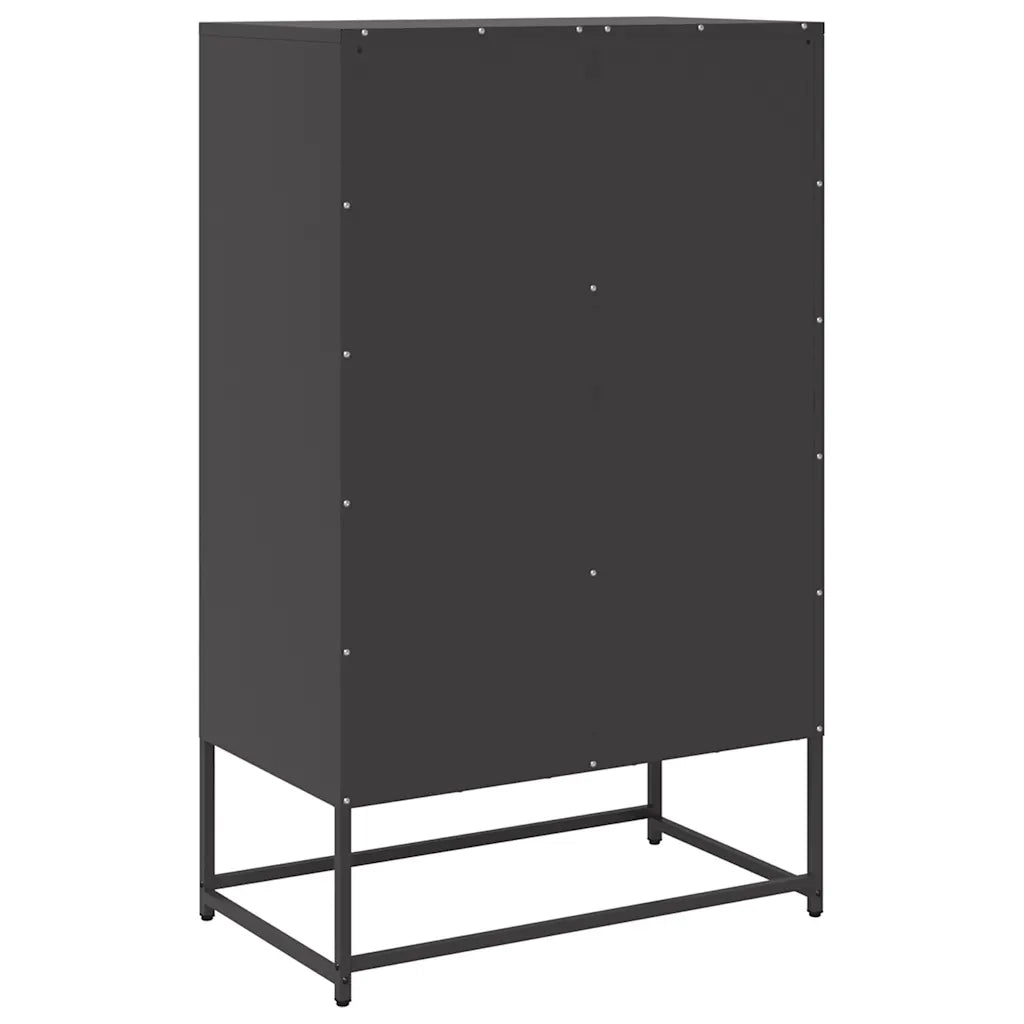 Credenza Nera 68x39x111,5 cm Acciaio 853362