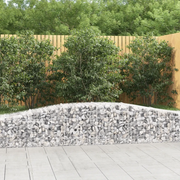 Cesti Gabbioni ad Arco 25 pz 400x50x40/60 cm Ferro Zincato 3145928