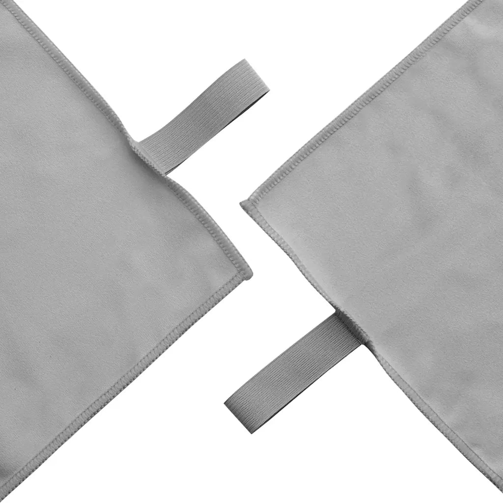 Asciugamani Sportivi 2 pcs Grigio scuro 50 x 30 cm 42011462