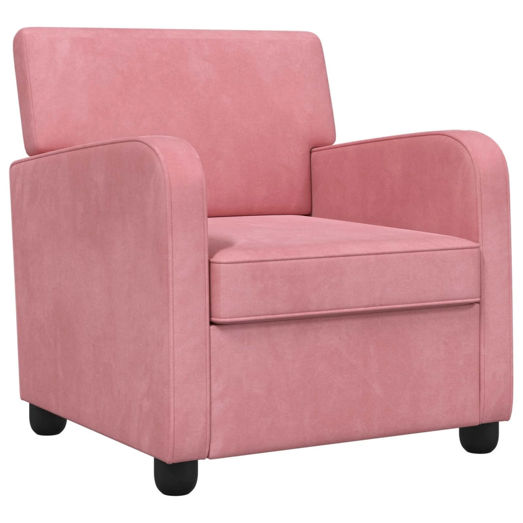 Divano Sedia-Poltrona Rosa Velluto 461989